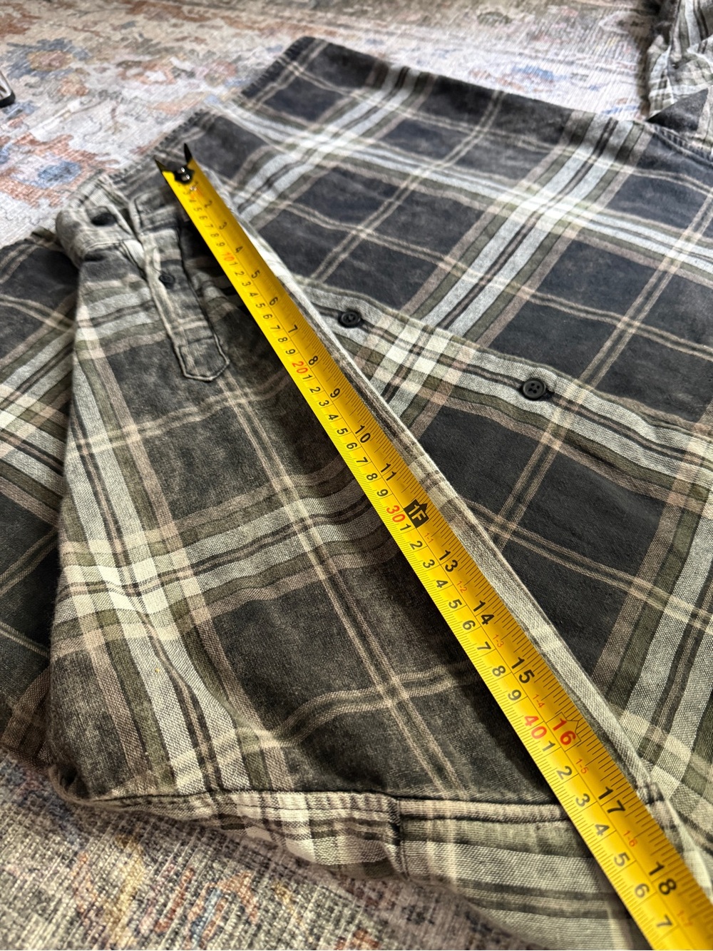 ZARA Boy's cotton shirt, double-layered fabric, with a washed-effect finish. - Picture 6 of 8